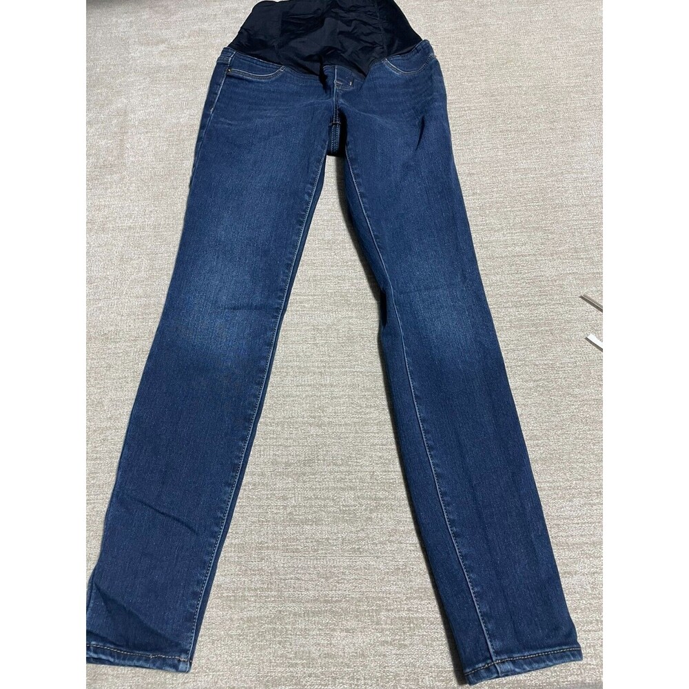 Isabel Maternity Jeggings Women's 2 Blue Dark Belly Support